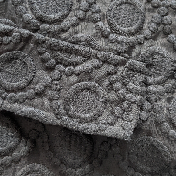 bebe Black Shift Dress with Scalloped Edge - Picture 4 of 4